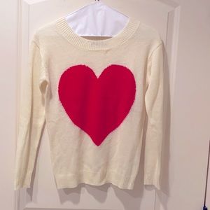 SOLD! Heart Print Sweater
